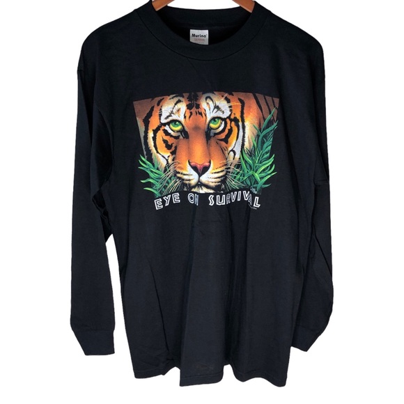 Vintage Other - Vintage Tiger Graphic T-shirt x Size Large Nature T-shirt